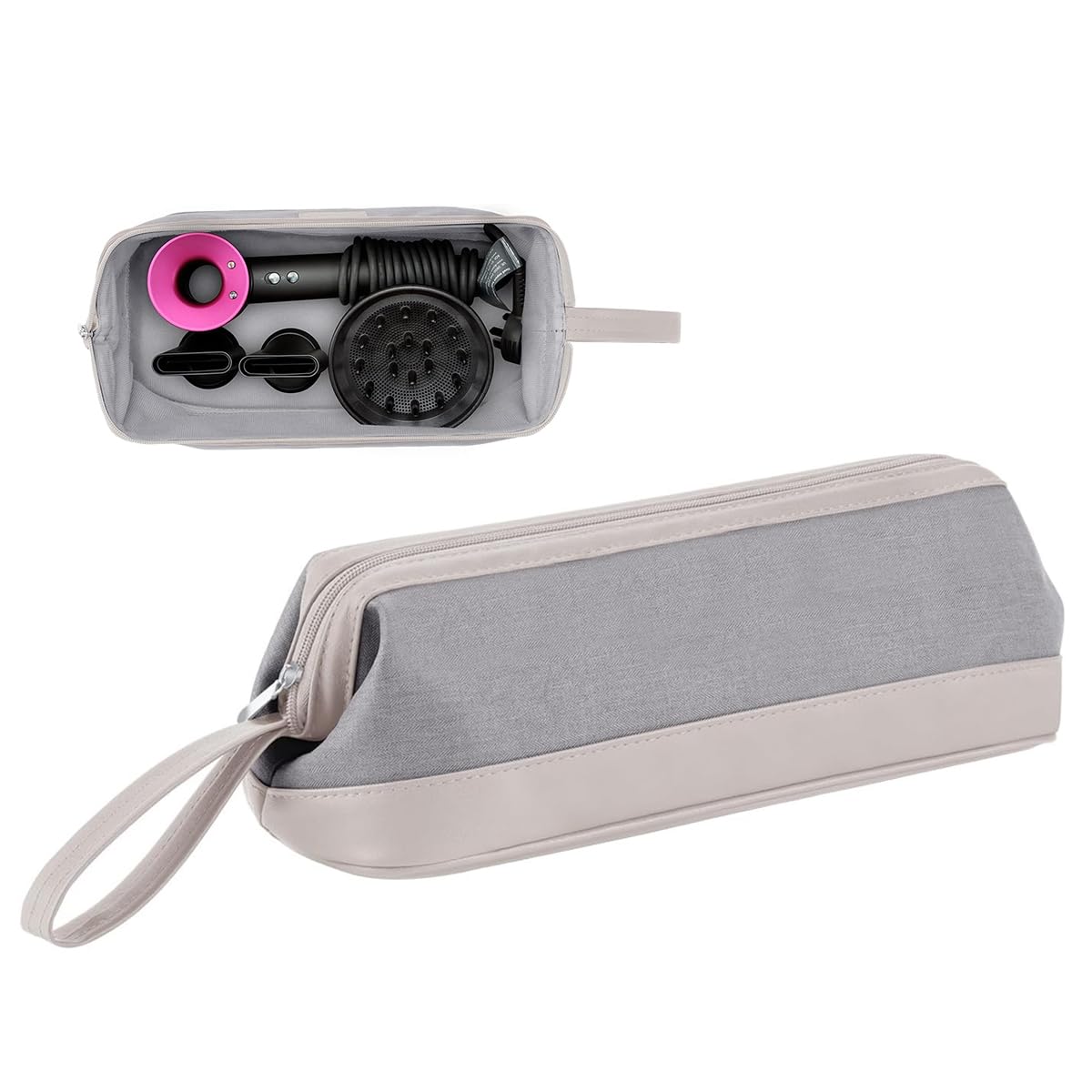 MAYCREATE Airwrap Storage Pouch for Dyson/Shark Flexstyle, Airwrap Attachment Accessories Travel Zipper Pouch Nylon Storage Bag for Full Set Dyson Airwrap Styler Accessories Bag for Dyson Styler MAYCREATE Airwrap Storage Pouch for Dyson/Shark Flexstyle, Airwrap Attachment Accessories Travel Zipper Pouch Nylon Storage Bag for Full Set Dyson Airwrap Styler Accessories Bag for Dyson Styler